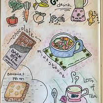 My project in Exploratory Sketchbook: Find Your Drawing Style course. Traditional illustration, Sketching, Creativit, Drawing, Watercolor Painting, Sketchbook, and Gouache Painting project by Terri - 01.02.2022
