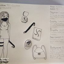 Meu projeto do curso: Criação de personagens de mangá. Traditional illustration, Character Design, Comic, and Manga project by malheiroleonor8 - 01.03.2022
