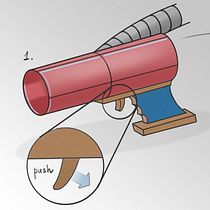 Bernoulli Gun Ein Projekt aus dem Bereich Traditionelle Illustration, Industriedesign und Produktdesign von ilyapusenkov - 31.12.2021