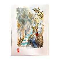 Mi Proyecto del curso: Ilustración en acuarela con influencia japonesa. Traditional illustration, Drawing, and Watercolor Painting project by freyacirilo - 01.02.2022