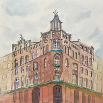 My project in Architectural Sketching with Watercolor and Ink course. Sketching, Drawing, Watercolor Painting, Architectural Illustration, Sketchbook & Ink Illustration project by shalinasalim19 - 01.03.2022
