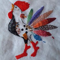 Mi Proyecto del curso: Técnicas de bordado: ilustrando con hilo y aguja. Un projet de Broderie , et Design textile de maritarbel - 03.01.2022