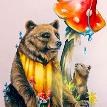 My project in Watercolor Techniques for Dreamlike Illustrations. Projekt z dziedziny Trad, c, jna ilustracja,  R, sunek, Malowanie akwarelą, Ilustracja w i dawnicza użytkownika millijilli - 03.01.2022