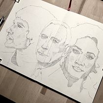 My project in Portrait Sketchbooking: Explore the Human Face course . % Sarah Altrock tarafından hazırlanan Eskiz çizimi, Çizim, Portre Çizimi, Sanatsal Çizim, Ve Eskiz defteri projesi - 01.04.2022