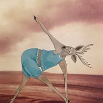 My project in Anthropomorphic Character Creation course. Traditional illustration, Character Design, Drawing, Digital Illustration, and Watercolor Painting project by Donna McPhail - 01.04.2022