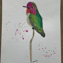 My project in Artistic Watercolor Techniques for Illustrating Birds course. Traditional illustration, Watercolor Painting, Realistic Drawing, and Naturalistic Illustration project by granolagirl_1963 - 12.29.2021