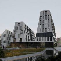 My project in Matte Painting Techniques for ArchViz course. Un progetto di Ritocco fotografico, Fotografia digitale, Architettura digitale, ArchVIZ, Fotomontaggio e Matte painting di jozhao.design - 01.10.2021