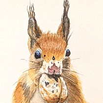 My project in Expressive Animal Portraits in Watercolor course. Un projet de Illustration traditionnelle, Aquarelle, Dessin réaliste et Illustration naturaliste de hidalgo_ana - 04.01.2022