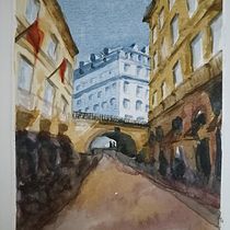Mi Proyecto del curso: Representación arquitectónica en acuarela. Un projet de Illustration traditionnelle, Esquisse , Dessin, Aquarelle, Illustration architecturale , et Carnet de croquis de angferrod89 - 04.01.2022