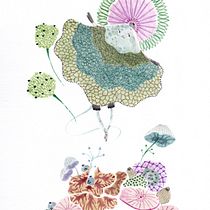 Elle s'appelait Dentelle D'écume - D'après le cours de Cécile Metzger. Un proyecto de Ilustración tradicional, Pintura a la acuarela e Ilustración infantil de Lucille Duchene - 06.01.2022