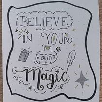 Mi Proyecto del curso: Dibujo y hand lettering creativo para principiantes. Un progetto di Illustrazione tradizionale, Lettering, Disegno, H e lettering di Nicole Ramirez - 04.01.2022