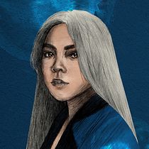 My project in Illustrated Portraits with Procreate course. Ilustração tradicional, Ilustração vetorial, Ilustração digital, e Desenho de retrato projeto de irene_sushko - 04.01.2022