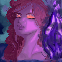 Mi Proyecto del curso: Retratos digitales de fantasía con Photoshop. Traditional illustration, Drawing, Digital Illustration, Portrait Drawing, Digital Drawing, and Digital Painting project by Montserrat Aguilar Rodríguez - 01.04.2022
