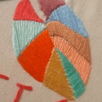 Meu projeto do curso: Técnicas básicas para bordado de letras. Un projet de Broderie , et Design textile de Mickaela Faustino - 04.01.2022