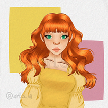 Meu projeto do curso: Retrato de personagens femininas com Procreate. Projekt z dziedziny Trad, c, jna ilustracja, Ilustracja c, frowa, R, sunek c i frow użytkownika Vinícius Kauan Dos Reis Rofino - 04.01.2022
