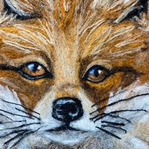 My project in Needle Felting: Paint Portraits with Wool course. Arts, Crafts, Fiber Arts, Naturalistic Illustration, Needle Felting, and Textile Design project by suzabee - 01.05.2022