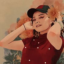 Mi Proyecto del curso: Retrato ilustrado con Procreate. Ilustração tradicional, Ilustração vetorial, Ilustração digital, e Desenho de retrato projeto de fabiolathomas - 02.01.2022