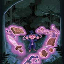 Wizard Training. Ilustração tradicional, Ilustração digital, e Desenho digital projeto de Jordan Fraser - 05.01.2022