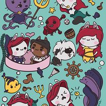 Mi Proyecto del curso: Ilustración de una historia con estilo kawaii. Ilustração tradicional, Design de personagens, Ilustração digital, e Mangá projeto de Irma García Galadí - 05.01.2022