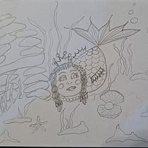 Mon projet du cours : Illustration artistique : dessinez votre imaginaire. Traditional illustration, Painting, Creativit, Pencil Drawing, and Drawing project by janina_kong - 01.05.2022