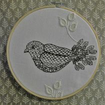 My project in Introduction to Blackwork Embroidery course. Un proyecto de Bordado y Diseño textil de thakoordin - 05.01.2022