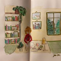Mon projet du cours : Carnet de croquis pour explorer votre style de dessin. Traditional illustration, Sketching, Creativit, Drawing, Watercolor Painting, Sketchbook, and Gouache Painting project by delphdech2014 - 01.06.2022