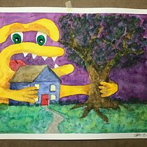 My project in Illustration Techniques with Watercolor and Gouache course. Traditional illustration, Fine Arts, Painting, Watercolor Painting, Children's Illustration, and Gouache Painting project by Susan Glass - 01.06.2022