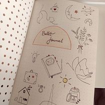 My project in Creative Bullet Journal: Planning and Creativity course. Traditional illustration, Lettering, Drawing, H, Lettering, Management, and Productivit project by justine_l - 01.06.2022