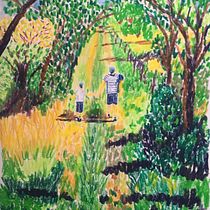 Mon projet du cours : Paysages : approche par le carnet de dessin et la couleur. Un progetto di Bozzetti, Creatività, Disegno a matita, Disegno e Sketchbook di Aurélie BRAVIN - 06.01.2022