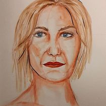 My project in Watercolor Portrait Sketchbook course. Painting, Watercolor Painting, Portrait Drawing, and Sketchbook project by majka13_79 - 01.06.2022