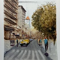 Mi Proyecto del curso: Paisajes urbanos en acuarela Ein Projekt aus dem Bereich Bildende Künste, Aquarellmalerei und Architektonische Illustration von eduardo1luque1 - 06.01.2022