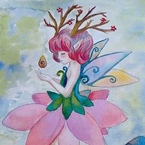 Mi Proyecto del curso: Ilustración en acuarela con influencia japonesa. Traditional illustration, Drawing, and Watercolor Painting project by Carolina Gonzalez - 01.04.2022