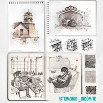 My project in Illustrated Diary: Patrimonio_Indomito. Un proyecto de Ilustración tradicional, Bocetado, Dibujo, Sketchbook e Ilustración con tinta de matiasaris95 - 20.12.2021