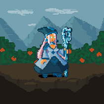 My project in Introduction to Character Design in Pixel Art course. Un progetto di Character design, Videogiochi, Pixel art e Progettazione di videogiochi di Farida Alasah - 07.01.2022