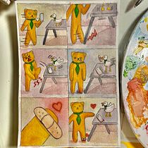 Mi Proyecto del curso: Introducción a la psicología del color: la narrativa cromática. Traditional illustration, Fine Arts, Painting, Watercolor Painting, Children's Illustration, Narrative, and Color Theor project by Evelynn Lozano - 01.07.2022