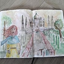 Mijn project van de cursus: Artistiek schetsen met aquarel: durf je ideeën te uiten. Traditional illustration, Sketching, Creativit, Drawing, Watercolor Painting, and Sketchbook project by Nienke Hoogervorst - 01.07.2022