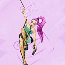 Mon projet du cours : Illustration numérique de personnages avec du caractère Ein Projekt aus dem Bereich Traditionelle Illustration, Design von Figuren, Zeichnung, Digitale Illustration und Digitale Zeichnung von Cecile T - 07.01.2022