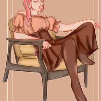 Meu projeto do curso: Coelha mecânica medieval. Traditional illustration, and Digital Illustration project by juliaandraadeerosa - 01.07.2022