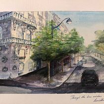 My project in Architectural Sketching with Watercolor and Ink course. Sketching, Drawing, Watercolor Painting, Architectural Illustration, Ink Illustration, and Sketchbook project by leoniei - 10.09.2021