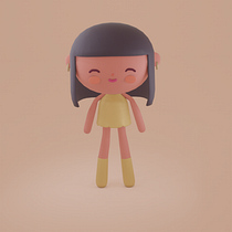 Mi Proyecto del curso: Creación de personajes kawaii en 3D con Blender  Ein Projekt aus dem Bereich Traditionelle Illustration, Design von Figuren, Digitale Illustration, 3-D-Modellierung und Manga von Fernando Paz - 07.01.2022