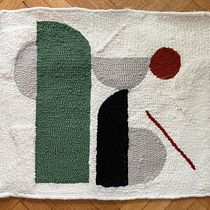 Abstract Punch Needle Rug. Projekt z dziedziny Projektowanie dodatków, Craft,  Haft,  Dekoracja wnętrz,  Haft pętelkow, Wzornictwo tekst i liów użytkownika linda_dinhobl - 08.01.2022
