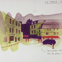 Esquisses urbaines modernes avec des techniques mixtes Ein Projekt aus dem Bereich Traditionelle Illustration, Malerei, Architektonische Illustration und Illustration mit Tinte von mina_inverse - 08.01.2022