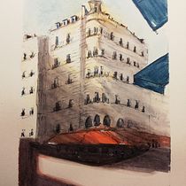 Mi Proyecto del curso: Dibujo arquitectónico con acuarela y tinta. Sketching, Drawing, Watercolor Painting, Architectural Illustration, Sketchbook & Ink Illustration project by ana_blanco_gascon - 01.08.2022