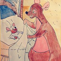 My project in Animal Characters in Watercolor for Children’s Books course. Traditional illustration, Fine Arts, Painting, Drawing, Watercolor Painting, Children's Illustration, and Narrative project by Manolache Roxana Catalina - 01.07.2022