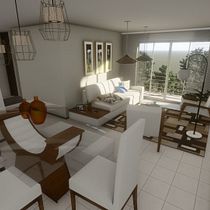 Mi Proyecto del curso: Diseño de interiores de sala-comedor y estudio de mi apto.. Un projet de Architecture d'intérieur, Design d'intérieur, Décoration d'intérieur , et Design d'espace de VALENTINA MUÑOZ GARCES - 09.01.2022