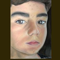 Mi Proyecto del curso: Retrato realista al pastel tiza. Traditional illustration, Fine Arts, Drawing, Portrait Drawing, and Realistic Drawing project by Ivannia Lazzaro - 01.06.2022