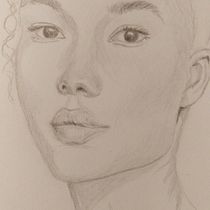 Il mio progetto del corso: Ritratto su blocco da disegno: esplora il volto umano. Un progetto di Bozzetti, Disegno, Disegno di ritratti, Disegno artistico e Sketchbook di Valeria Mancinelli - 09.01.2022