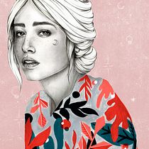 FRAGILIDAD. Ilustração tradicional, Artes plásticas, Desenho a lápis, Desenho, Ilustração digital, e Desenho de retrato projeto de Virginia Martín - 09.01.2022