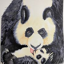 Mon projet du cours : Portraits expressifs d'animaux à l'aquarelle. Un projet de Illustration traditionnelle, Aquarelle, Dessin réaliste et Illustration naturaliste de Marie-Justine Roy - 08.01.2022