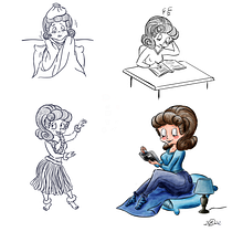Mein Kursprojekt: Digitales Figurendesign: Zeichne Protagonisten mit Charakter Ein Projekt aus dem Bereich Traditionelle Illustration, Design von Figuren, Zeichnung, Digitale Illustration und Digitale Zeichnung von Yvonne Schütt - 09.01.2022